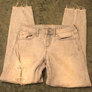 Ripped boyfriend jeans